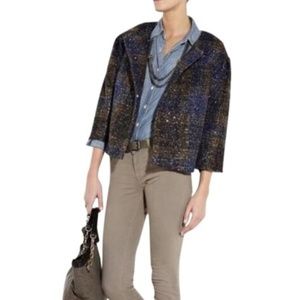 J. Crew COLLECTION Tweed Morceau Coat Plaid NWOT